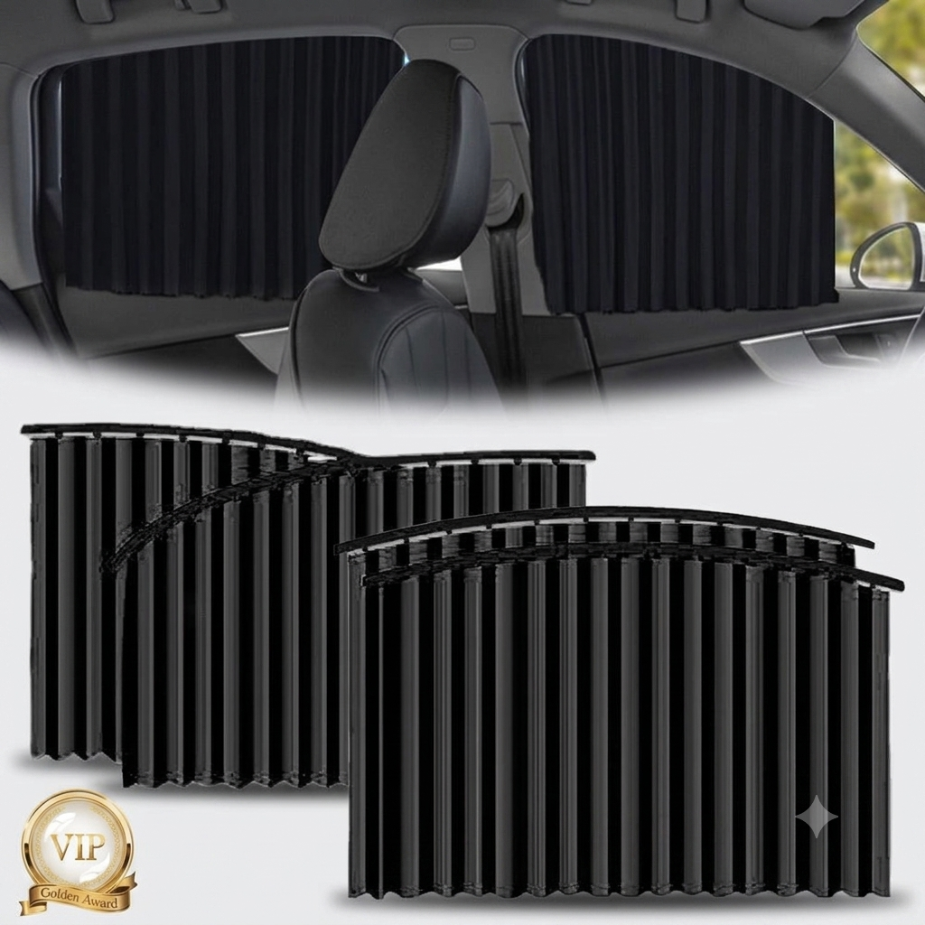Rideaux magnétiques pour vitres de voiture